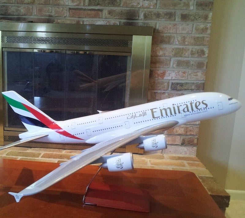 Emirates Air Emirates 47cm UAE  Aircraft Model Plane Model Diecast Resin Model Airplanes Collection Display Gifts - Image 2